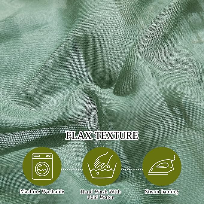 NICETOWN Semi Sheer Short Curtains - Image 4