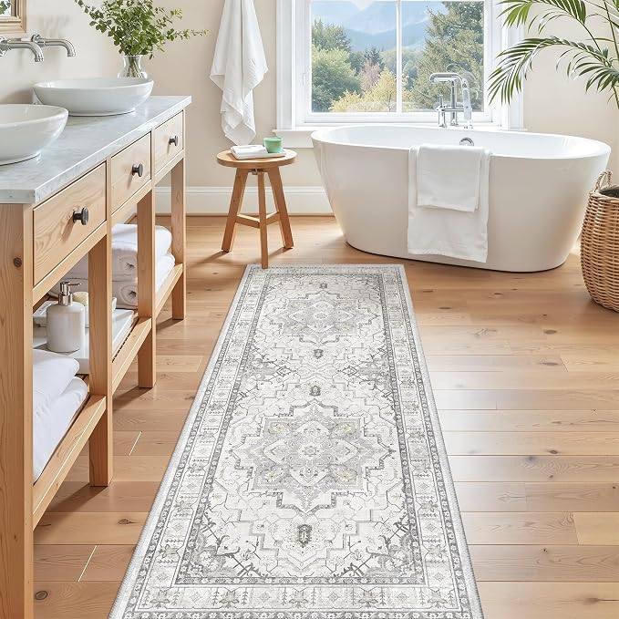 Madane Hallway Runner Rug 2x5 Washable Entry Rugs Non-Slip, Soft Low-Pile - Image 3