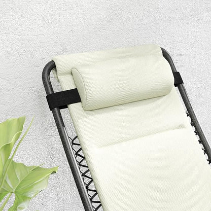 Outsunny Zero Gravity Chairs Set of 2, Reclining Folding Zero Gravity Lounge - Image 8
