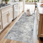 3x7 Kitchen Runner Rug – Washable Non-Slip Modern Abstract Neutral Carpet by BYYVOORugsforYourHome