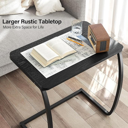 SRIWATANA Side Table, End Table, Vintage C-Shaped Couch Table - Image 6