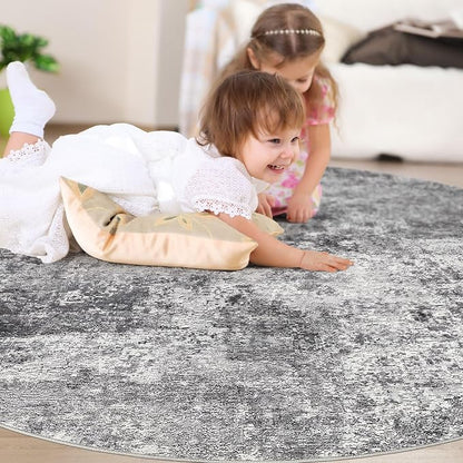 8ft Round Area Rug Living Room Rugs - Image 4