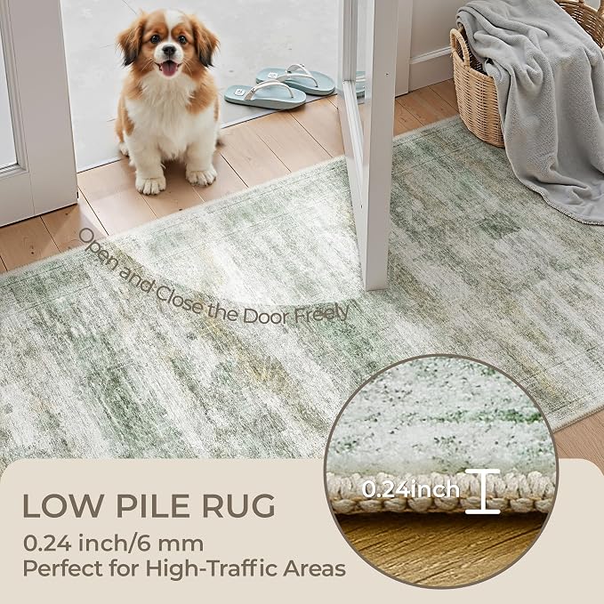 2x8 Runner Rug Non Slip, Washable Hallway Runner Rug, Nursery Room, Soft Runner - Image 6