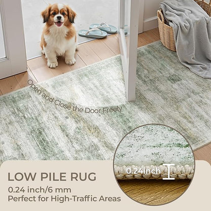 2x8 Runner Rug Non Slip, Washable Hallway Runner Rug, Nursery Room, Soft Runner - Image 6
