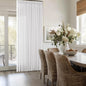 Linen Pinch Pleated Light Filtering Semi Sheer White Curtains 86 Inch Long | by Twodrapes
