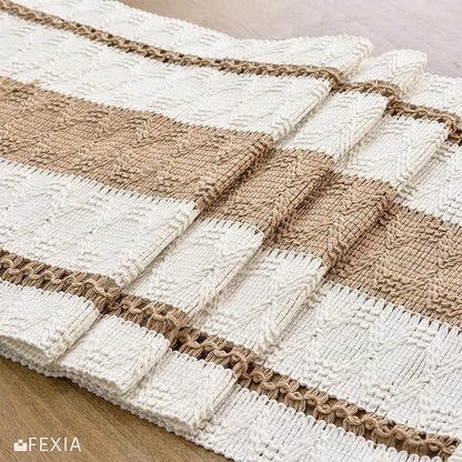 FEXIA Boho Table Runner for Hoilday Spring Home Decor Farmhouse Rustic Table - Image 5