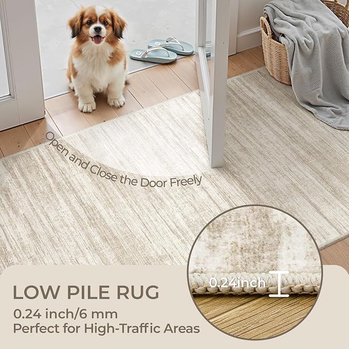 2x8 Runner Rug Non Slip, Washable Hallway Runner Rug, Nursery Room, Soft Runner - Image 6