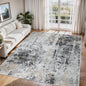6x9 Area Rugs for Living Room Washable Bedroom Dining Room Black Grey Gold | by Aelenmu