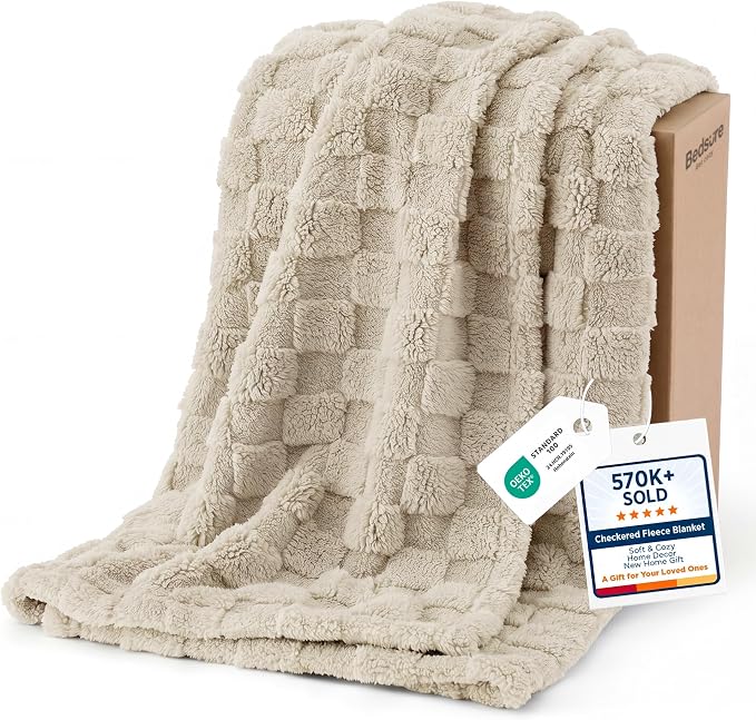 Bedsure GentleSoft Neutral Twin Blanket by Unknown