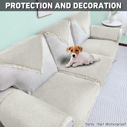 Velvet Couch Arm Covers - Image 4
