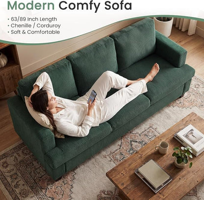 YOUDENOVA 2 Piece Set Comfy Sofa Couch, Loveseat Sofa * 2 - Image 7