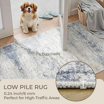 2'6 x 8' Runner Rug Non Slip, Washable Kitchen Rugs, Nursery Room, Soft Runner - Image 6