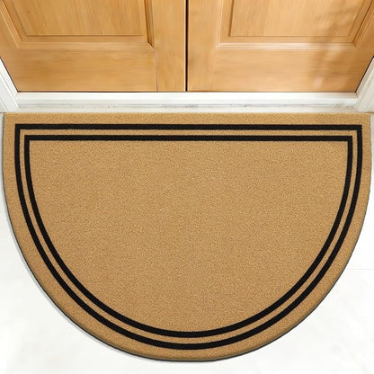 OLANLY Half Circle Front Door Mat, Low Profile Doormat, Stain and Fade Resistant by OLANLY