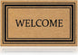 Coir Welcome Mat, Stylish Welcome, 17 x 29 in | 100% Natural Coir, Anti-Shedding by AmaruDoorMats