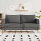 70" Modern Loveseat Sofa with USB Type-C Ports, Linen Fabric 2-Seater Deep Seat by LivingGiving