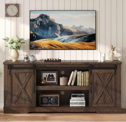 AMERLIFE 66" Farmhouse TV Stand - Image 3