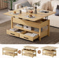 SYESWAY 42'' Lift Top Coffee Table, 4-in-1 Multifunctional Lift Coffee Table by SYESWAYFurniture