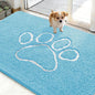 OLANLY Dog Door Mat for Muddy Paws 48x30, Paw Print Design Chenille Mud Mat | by OLANLY