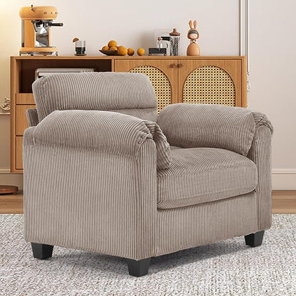 HAOMARKETS Corduroy Sofa Set, Upholstered Armchair - Image 3