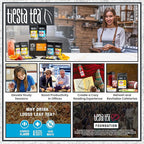Tiesta Tea - Ginger Sweet Peach, Spicy Peach Herbal Tea, Tranquility Blend, Loose Leaf, Non-Caffeinated Hibiscus & Cane Sugar, Brews Up to 200 Cups, 16oz Bulk Pouch