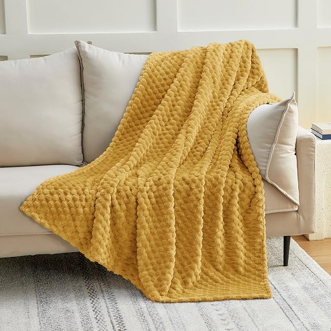 EXQ Home Gentle Soft Fleece Throw Blanket – Cozy Lightweight 3D Imitation - Image 4