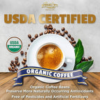 Mt. Whitney Premium Organic Spring Water Colombian, Medium Dark Roast, Low Acid, Decaf Coffee (Ground, 12 Oz)
