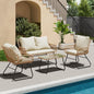 LEX CRAFT 4-Piece Outdoor Patio Furniture Set by Unknown