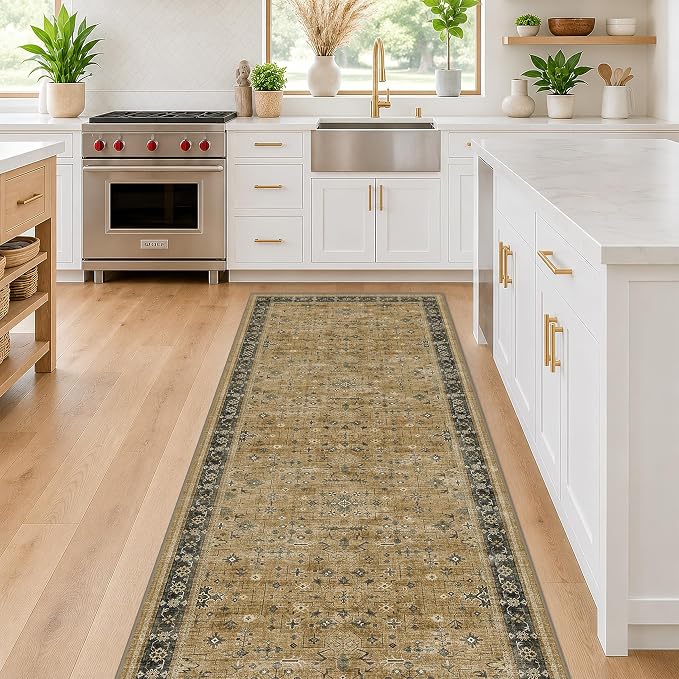 Washable Natural Sage 2x10 Entryway Long Runners - Image 3