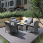 ovios 5-Piece Patio Furniture Set, Outdoor Wicker Sofa by OVIOS