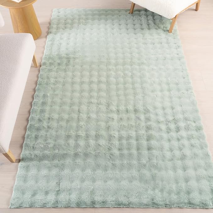 nuLOOM Jeni Green Checkered Washable Runner Rug by nuLOOM