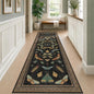 Green and Black 3x10 Wide Washable Runner Rugs by HazoHaus