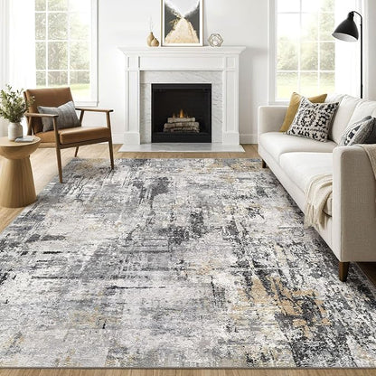 LOONGRUG 10x12 Area Rug Washable Large Neutral Modern Living Room Rug | by LOONGRUG