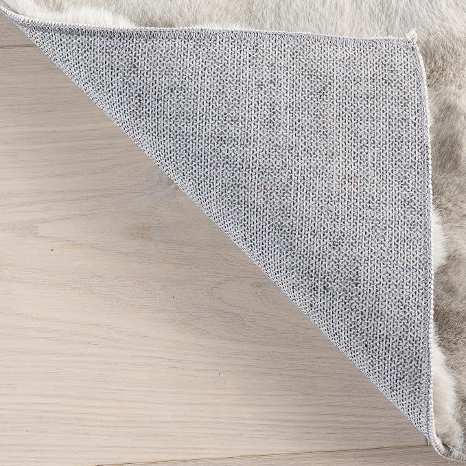 nuLOOM Jeni Grey Checkered Washable Area Rug - Image 4