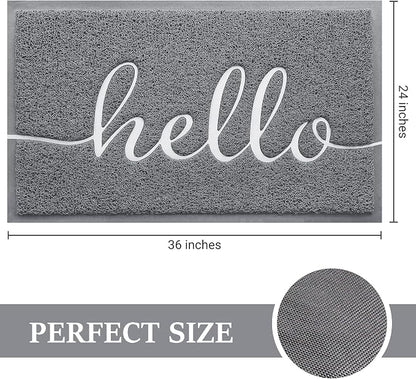 Door Mat Welcome Mat Floor Mat for Entryway, High Traffic Areas | Low Profile - Image 3