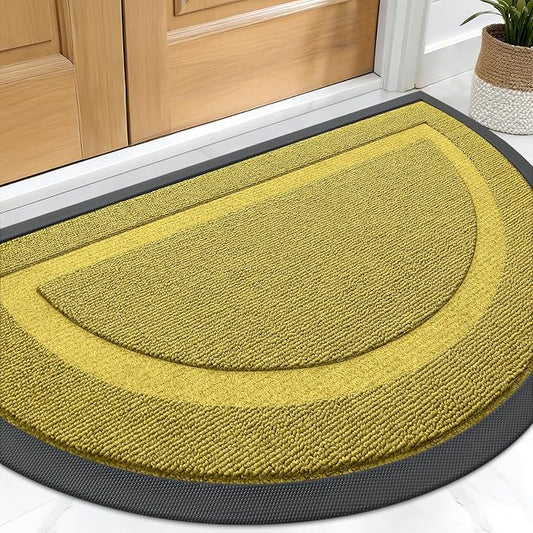 OLANLY Half Circle Front Door Mat Outside 71x23 All-Season Rubber Doormat | by OLANLY