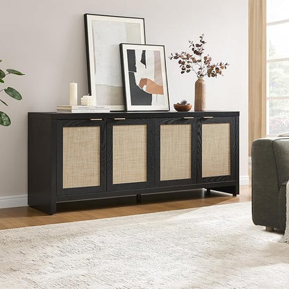 SICOTAS TV Stand for Living Room Boho Entertainment Center for Bedroom - Image 6