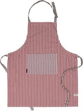 AMOUR INFINI Cotton Aprons for Women with Pockets Adjustable Strap and Waist Ties Washable Printed Aprons for Baking, Cooking, Gardening (27.5 x 33 Inches - Rust)