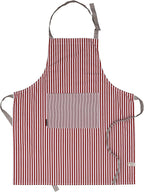 AMOUR INFINI Cotton Aprons for Women with Pockets Adjustable Strap and Waist Ties Washable Printed Aprons for Baking, Cooking, Gardening (27.5 x 33 Inches - Rust)