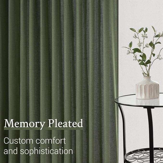 Pinch Pleated 92 Inch Curtains 2 Panels - Image 5