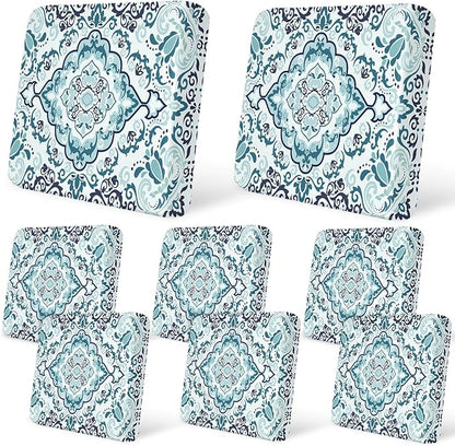 8Pcs Patio Cushion Covers Stretch Outdoor Furniture Protector Slipcovers | by pickyNproud