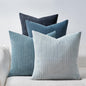 Topfinel BlueGray Decorative Throw Pillow Covers 16x16 Inch Set of 4, Soft by Topfinel