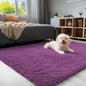 OLANLY 3x5 Machine Washable Small Bedside Rug, Soft Fluffy Shaggy Rugs by OLANLY