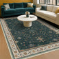 Dark Green Oushak 5x8 Living Room Rug by HazoHaus