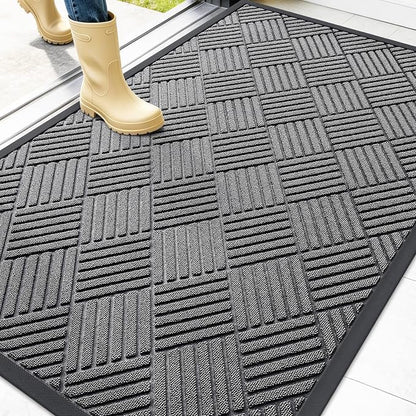 OLANLY Front Door Mat Outside Entrance 47x32, Waterproof Heavy-Duty Doormat | by OLANLY