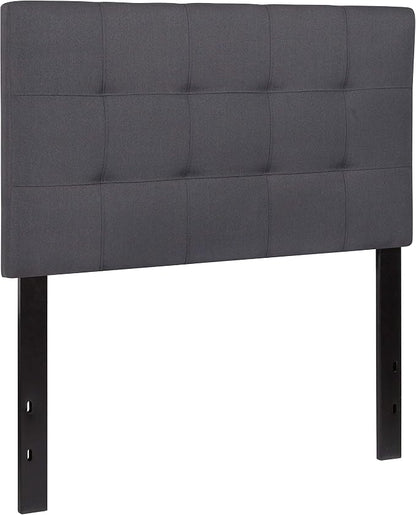 Flash Furniture Bedford Tufted Upholstered Twin Size Headboard in Dark Gray - Image 3