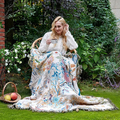 LUTBM Boho Throw Blanket for Couch Sofa Chair Cotton Summer Blankets for - Image 5