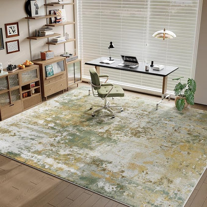 Green Washable Rug 5x7 Area Rugs - Image 4