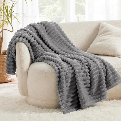 Bedsure Soft Throw Blanket for Couch Decor Gifts Frost Gray 50"x70" | Birthday - Image 7