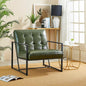 Glitzhome Mid Century Green Accent Chair, Modern Living Room Armchairs by Glitzhome