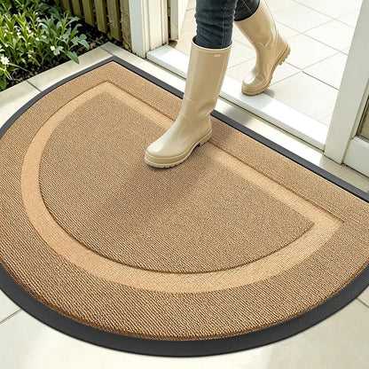 OLANLY Half Circle Front Door Mat Outside 35x23 All-Season Rubber Doormat | by OLANLY